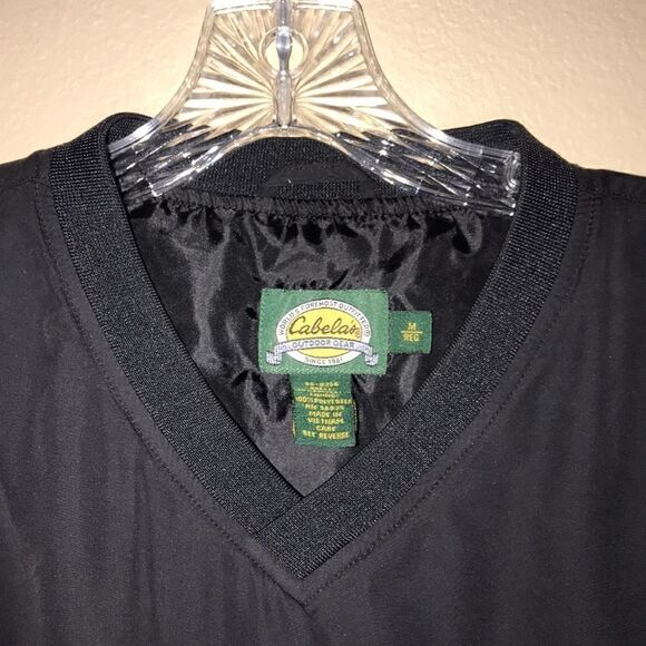 Cabelas Mens Black Golf Pullover - Picture 2 of 4